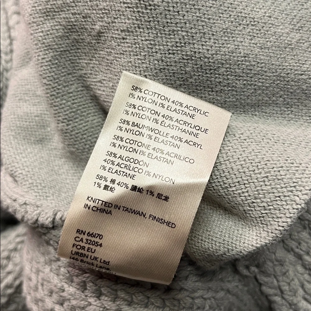 Free People Gray Oversized Chunky Knit Nightingale Cardigan - Picture 16 of 16